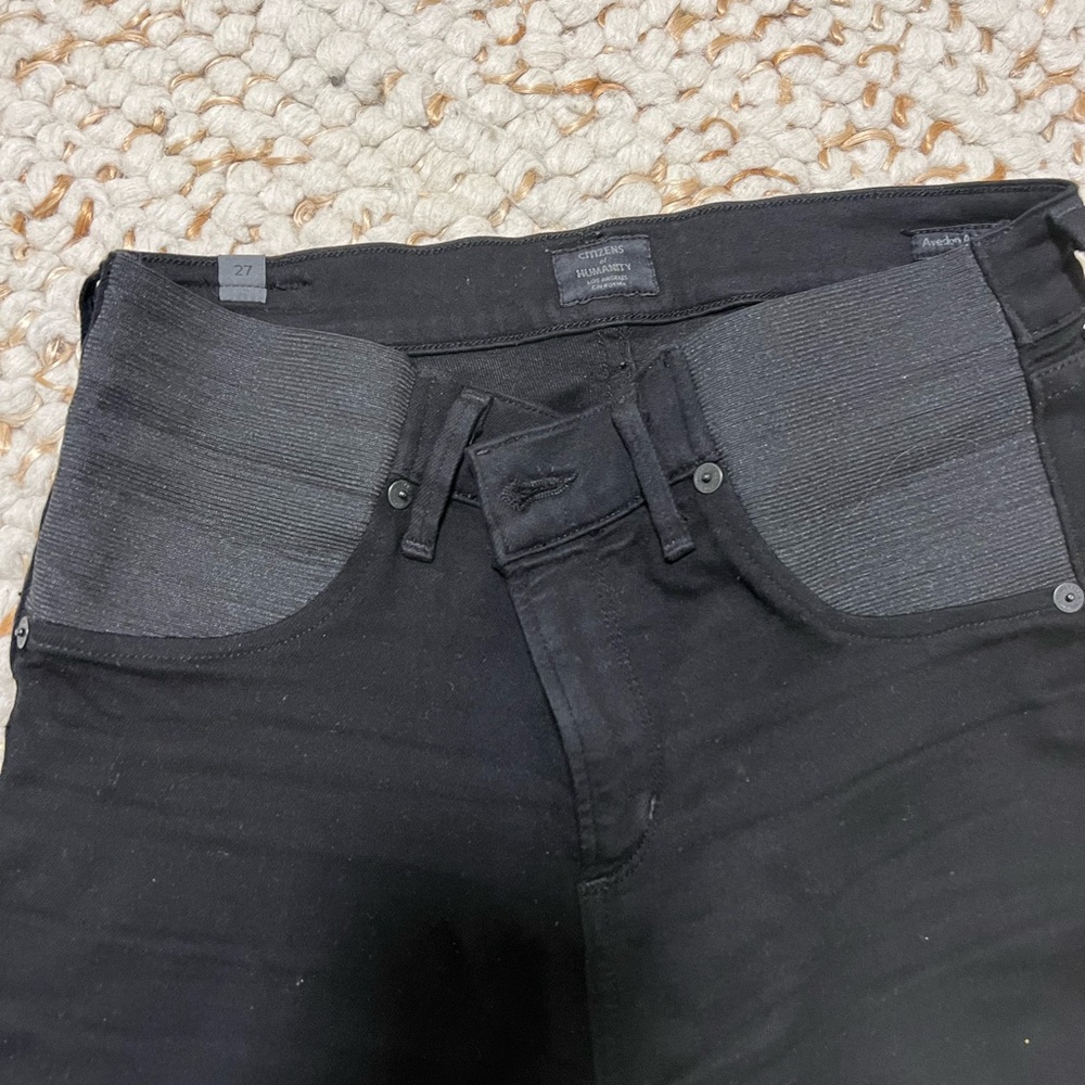 Maternity black skinny jeans